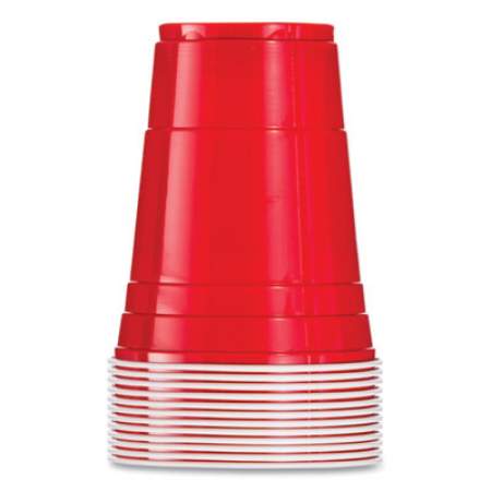 Dart Solo Party Plastic Cold Drink Cups, 16 oz, Red, 288/Carton (Y16120001)