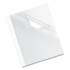 Fellowes Thermal Binding System Covers, 30-Sheet Cap, 11 x 8.5, Clear/White, 10/Pack (52220)