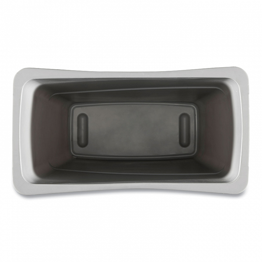 Slim Waste Container, 23 gal, Plastic, Gray (23GLSJGRA)