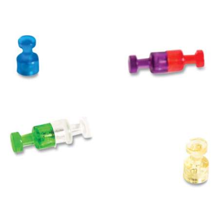 U Brands Magnetic Push Pins, Assorted, 0.75", 6/Pack (IM356601)