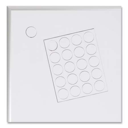 U Brands Heavy-Duty Board Magnets, Circles, White, 0.75", 24/Pack (FM1618)