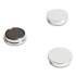 U Brands Board Magnets, Circles, Silver, 1.25", 10/Pack (IM130809)