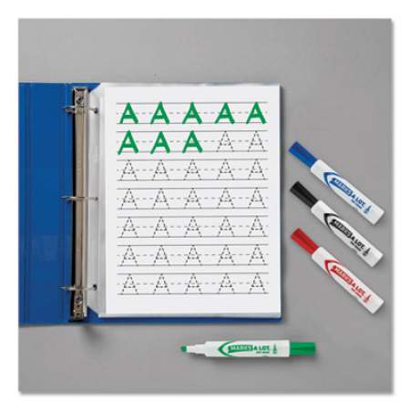 Avery MARKS A LOT Desk-Style Dry Erase Marker, Broad Chisel Tip, Assorted Colors, 4/Set (24409)