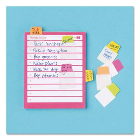 Avery Ultra Tabs Repositionable Mini Tabs, 1/5-Cut Tabs, Assorted Neon, 1" Wide, 40/Pack (74759)