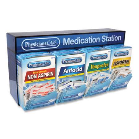 PhysiciansCare Medication Station: Aspirin, Ibuprofen, Non Aspirin Pain Reliever, Antacid (90780)
