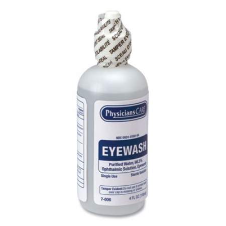 PhysiciansCare by First Aid Only First Aid Refill Components Disposable Eye Wash, 4 oz Bottle (7006)