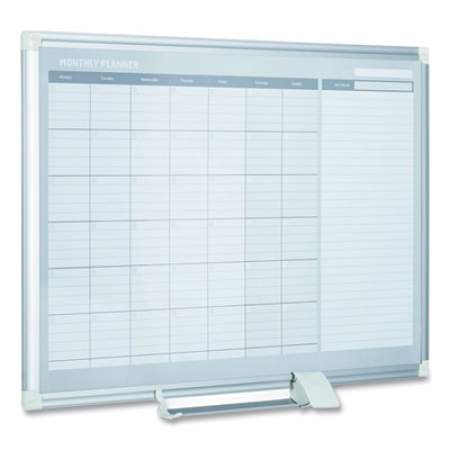 MasterVision Monthly Planner, 48x36, Silver Frame (GA0597830)