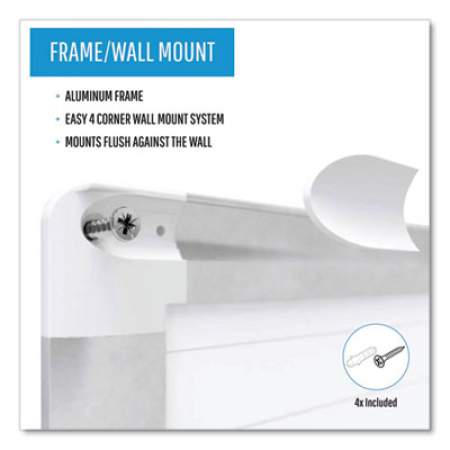 MasterVision Ruled Planning Board, 48 x 36, White/Silver (MA0594830)