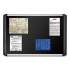 MasterVision Black fabric bulletin board, 48 x 96, Silver/Black (MVI210301)