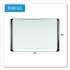 MasterVision Porcelain Magnetic Dry Erase Board, 48x96, White/Silver (MVI210401)