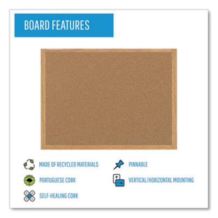 MasterVision Earth Cork Board, 36 x 48, Wood Frame (SB0720001233)