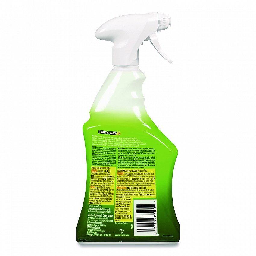 Lime, Calcium and Rust Remover, 22 oz Spray Bottle (87103)
