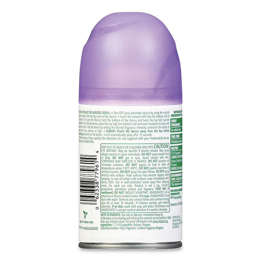 Freshmatic Ultra Automatic Spray Refill, Lavender and Chamomile, 5.89 oz Aerosol Spray, 6/Carton (77961CT)