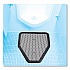 Deo-Gard Disposable Urinal Mat, Shield-Shaped, Fresh Mountain Air Scent, Charcoal Gray Perforated Surface, 17.5 x 20.5, 6/CT (6668)