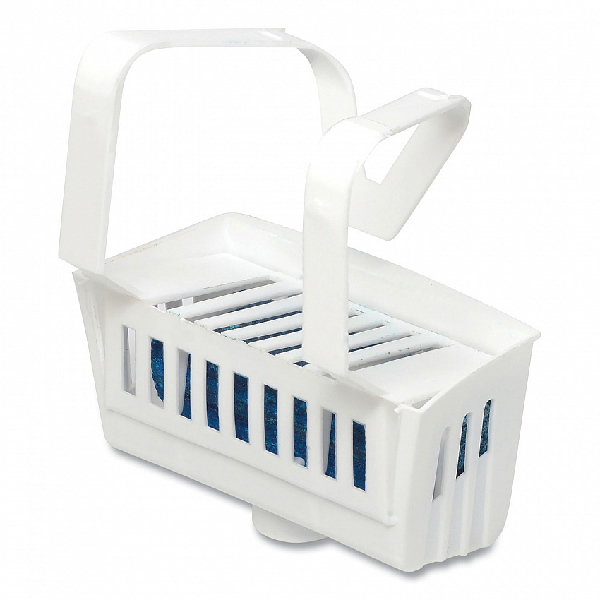 Non-Para Toilet Bowl Block, Lasts 30 Days, Evergreen Scent, White, 12/Box (661)