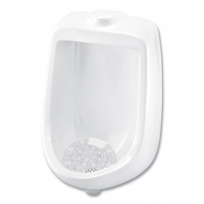 Diamond 3D Urinal Screen, Melon Mist Scent, Clear, 10/Pack, 6 Packs/Carton (621CT)