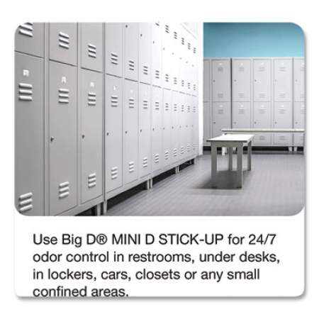 Big D Mini D Stick-Up Deodorant, Mountain Air, 2.5 oz Dispenser, 12/Box (608)
