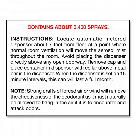 Metered Concentrated Room Deodorant, Mountain Air, 7 oz Aerosol Spray, 12/Carton (463)