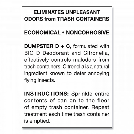 Dumpster D Plus C, 25 lbs Bucket (178)