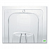 Food/Tote Box Lids, 12 x 18, Clear, Plastic (3310CLE)