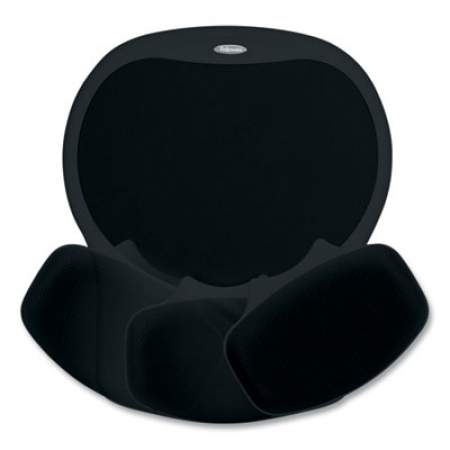 Fellowes Easy Glide Gel Mouse Pad w/Wrist Rest, 10 x 12 X 1.5, Black (93730)