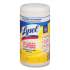 LYSOL Disinfecting Wipes, 7 x 7.25, Lemon and Lime Blossom, 80 Wipes/Canister (77182EA)