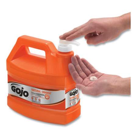 GOJO NATURAL ORANGE Pumice Hand Cleaner, Citrus, 1 gal Pump Bottle, 2/Carton (095502CT)