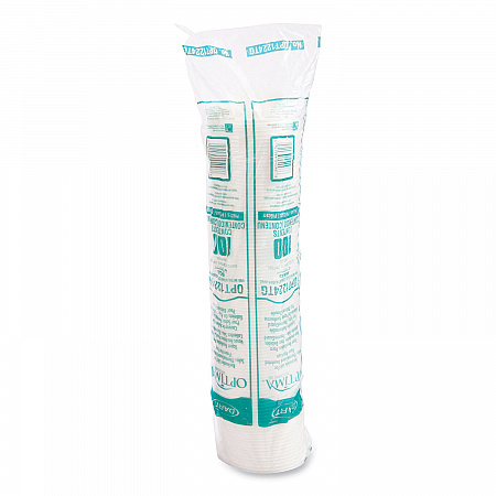 Optima Reclosable Lids for Paper Hot Cups, Fits 12 oz to 24 oz Hot Cups, Plastic, White, 1,200/Carton (OPT1224TG)