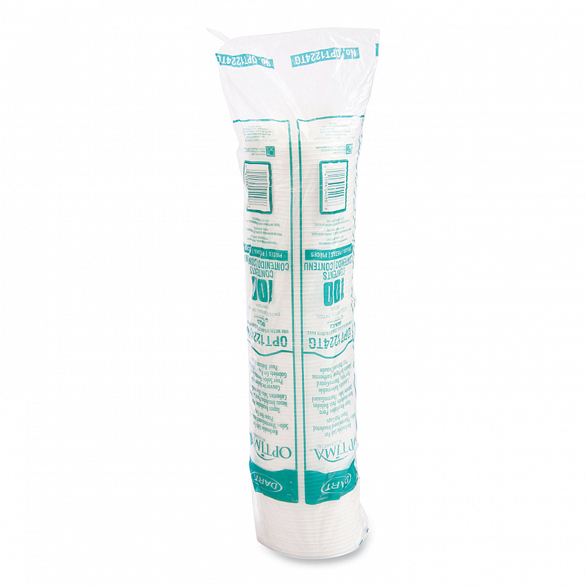 Optima Reclosable Lids for Paper Hot Cups, Fits 12 oz to 24 oz Hot Cups, Plastic, White, 1,200/Carton (OPT1224TG)