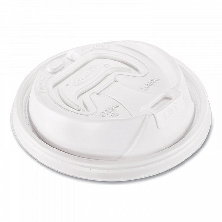 Optima Reclosable Lids for Paper Hot Cups, Fits 12 oz to 24 oz Hot Cups, Plastic, White, 1,200/Carton (OPT1224TG)