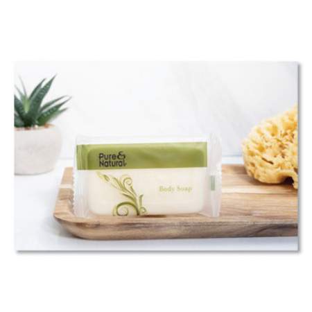 Pure & Natural Body and Facial Soap, Fresh Scent, # 1 1/2 Flow Wrap Bar, 500/Carton (500150)