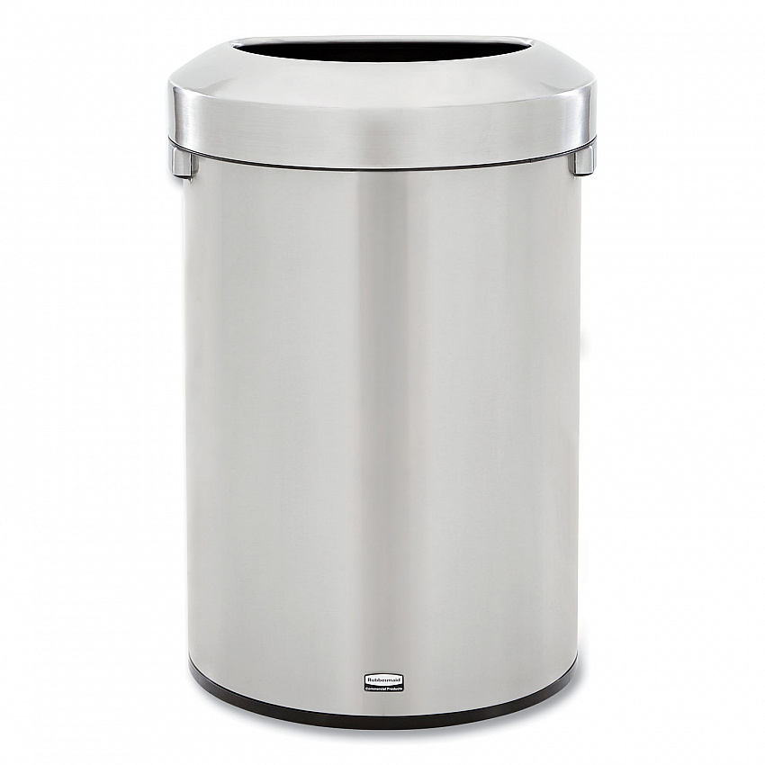 Refine Series Waste Receptacle, 21 gal, Plastic/Stainless Steel (2147582)