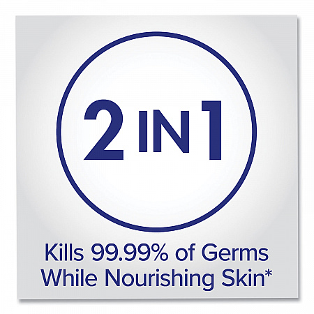 2 in 1 Moisturizing Advanced Hand Sanitizer Gel, 12 oz Pump Bottle, Clean Scent (369812)