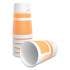 Perk Insulated Paper Hot Cups, 16 oz, White/Orange, 30/Pack (59484)