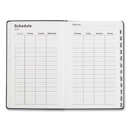 TRU RED Weekly/Monthly Appointment Book with Pen Holder, 8 x 5, Black Cover, 12-Month (Jan to Dec): 2022 (1293822)