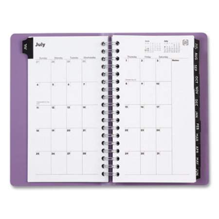 TRU RED Weekly/Monthly Planner with Planner Pocket, 6 x 3, Purple Cover, 14-Month (July to Aug): 2021 to 2022 (2550321)