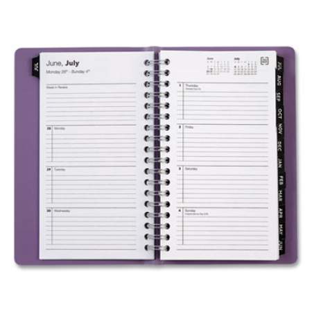 TRU RED Weekly/Monthly Planner with Planner Pocket, 6 x 3, Purple Cover, 14-Month (July to Aug): 2021 to 2022 (2550321)