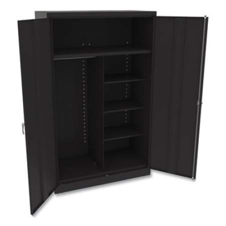 Tennsco Jumbo Combination Steel Storage Cabinet, 48w x 24d x 78h, Black (J2478SUCBK)