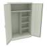 Tennsco Jumbo Combination Steel Storage Cabinet, 48w x 24d x 78h, Light Gray (J2478SUCLGY)