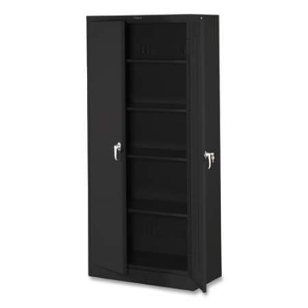 Tennsco 78" High Deluxe Cabinet, 36w x 24d x 78h, Black (2470BK)