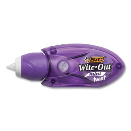 BIC Wite-Out Mini Twist Correction Tape, Non-Refillable, 1/5" x 314", 2/Pack (WOMTP21)