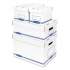 Bankers Box Organizer Storage Boxes, Medium, 8.25" x 12.88" x 6.5", White/Blue, 12/Carton (4662201)