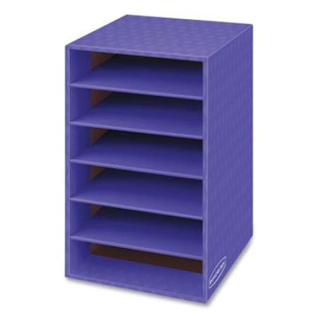 Bankers Box Vertical Classroom Organizer, 6 shelves, 11 7/8 x 13 1/4 x 18, Purple (3381201)