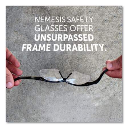 KleenGuard V60 Nemesis Rx Reader Safety Glasses, Black Frame, Clear Lens, +3.0 Diopter Strength, 12/Carton (28630)