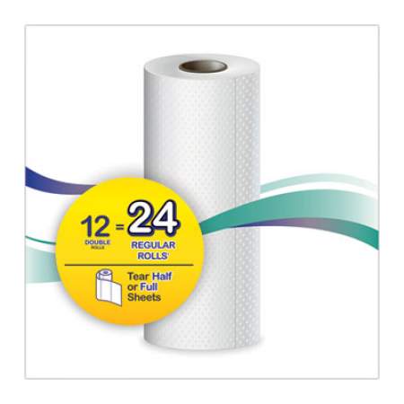 Windsoft Premium Kitchen Roll Towels, 2 Ply, 11 x 6, White, 110/Roll, 12 Rolls/Carton (12216)