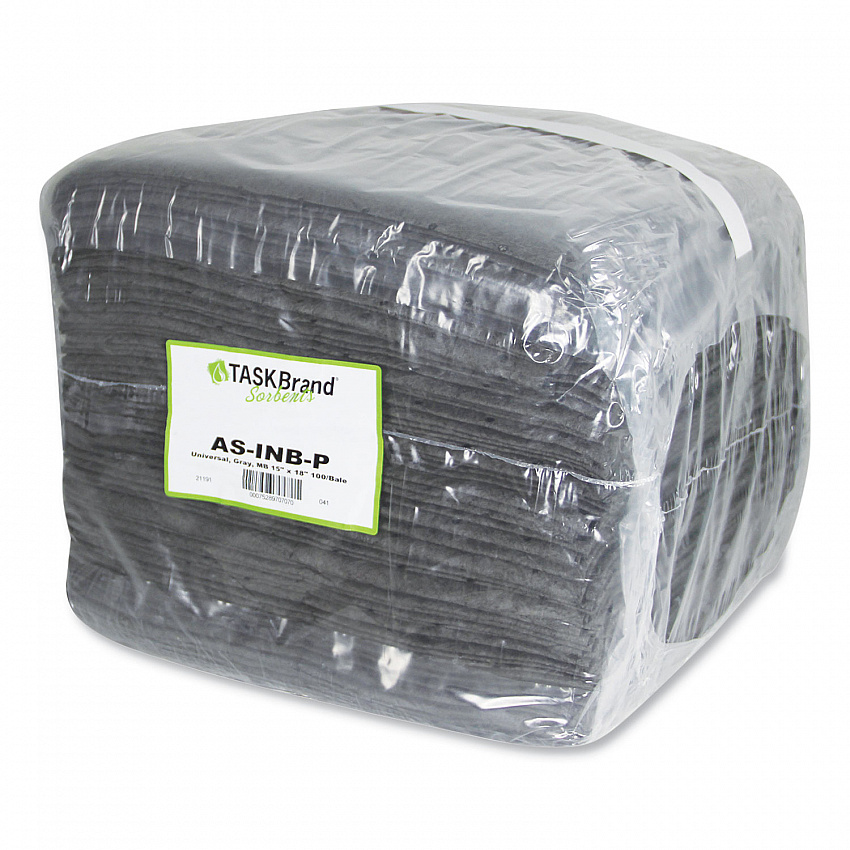 TASKBrand All Sorb Industrial Sorbent Pad, 0.24 gal, 15 x 18, 100/Carton (ASINBP)