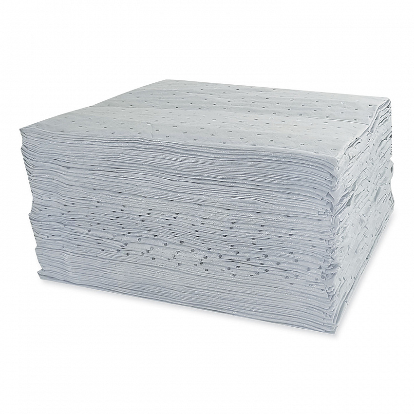 TASKBrand All Sorb Industrial Sorbent Pad, 0.22 gal, 15 x 18, 100/Pack (ASMABPGV)