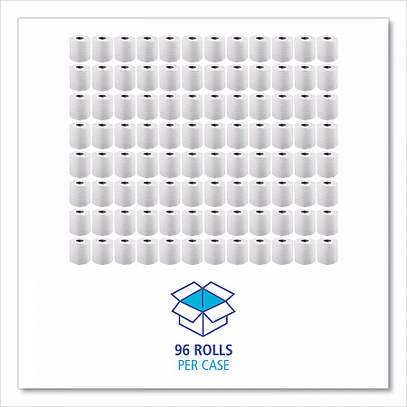 Two-Ply Toilet Tissue, Septic Safe, White, 4.5 x 4.5, 500 Sheets/Roll, 96 Rolls/Carton (6155B)