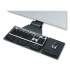 Fellowes Professional Corner Executive Keyboard Tray, 19w x 14.75d, Black (8035901)