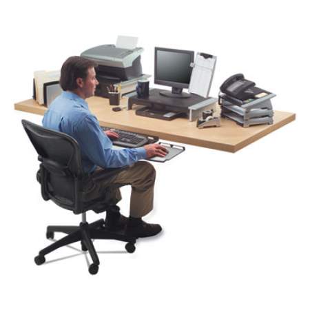 Fellowes Office Suites Adjustable Keyboard Manager, 21.25w x 10d, Black/Silver (8031301)